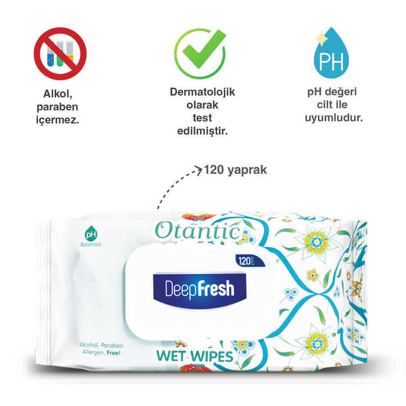 Deep Fresh Otantik Islak Mendil Çini 120 Yaprak