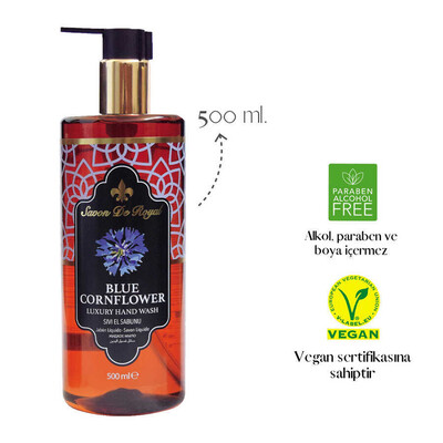 Savon De Royal Nature Luxury Vegan Sıvı Sabun Mavi Kantaron 500 ml - Thumbnail